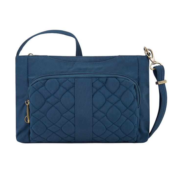 Travelon Anti-theft Signature Quilted Slim Bag, Women's, Blue
