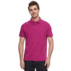 Men's Apt. 9&reg; Regular-fit Soft Touch Stretch Interlock Polo, Size: Xl, Dark Pink