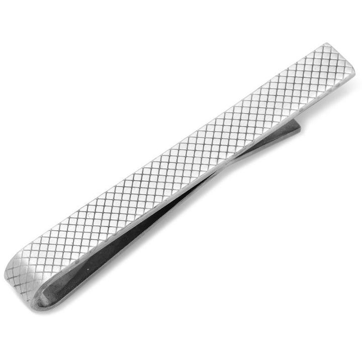 Grid Tie Bar, Men's, Silver