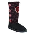 Women's Indiana Hoosiers Button Boots, Size: Medium, Black