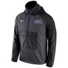 Men's Nike Lsu Tigers Anorak Pullover Jacket, Size: Large, Grey (charcoal)