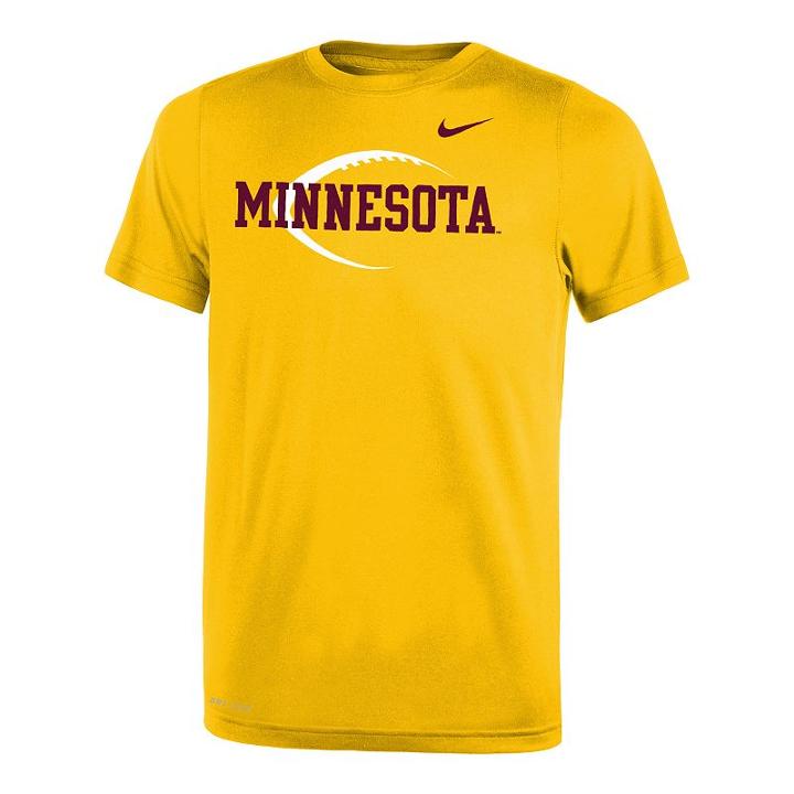 Boys 8-20 Nike Minnesota Golden Gophers Legend Icon Tee, Size: M 10-12, Gold