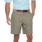 Men's Croft & Barrow&reg; Classic-fit Easy-care Stretch Flex-waist Flat-front Shorts, Size: 36, Lt Green