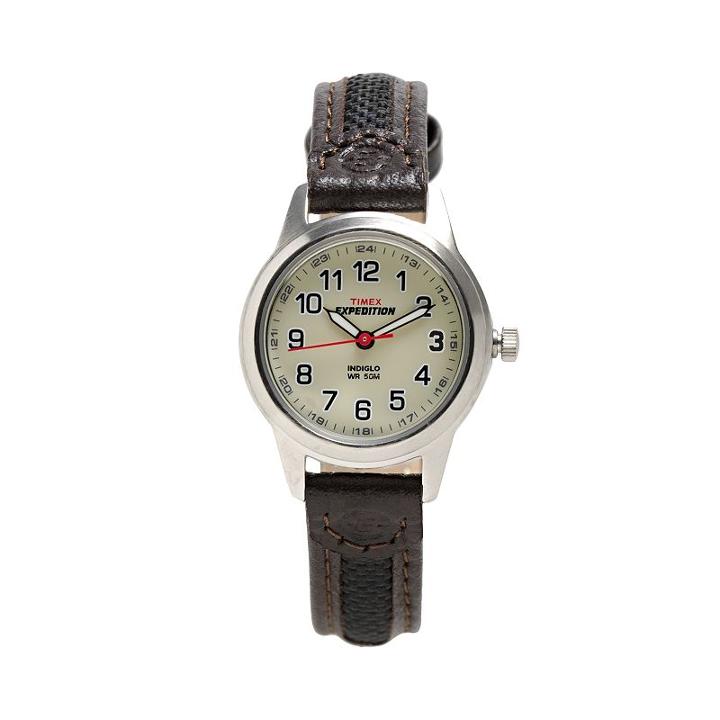 Timex Expedition Women's Leather Watch - T41181, Size: Small, Brown