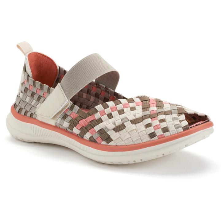 Croft & Barrow&reg; Women's Stretch Peep-toe Sandals, Size: 5.5 Med, Med Beige