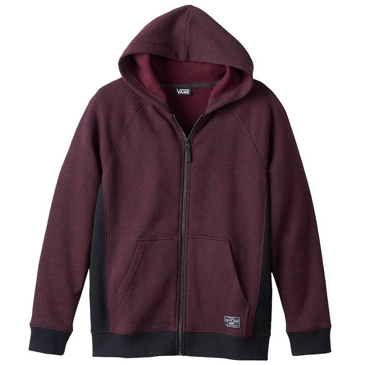 Boys 8-20 Vans Sidedown Hoodie, Boy's, Size: Xl, Dark Red