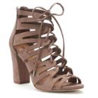Madden Nyc Bardott Women's High Heel Gladiator Sandals, Girl's, Size: Medium (8), Lt Beige