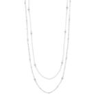 Lc Lauren Conrad Long Pink Beaded Double Strand Necklace, Women's