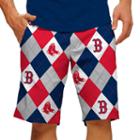 Men's Loudmouth Boston Red Sox Argyle Shorts, Size: 38, Brt Red