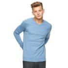 Big & Tall Rock & Republic V-neck Sweater, Men's, Size: Xl Tall, Blue Other