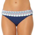 Women's Cole Of California Ikat Fold-over Bikini Bottoms, Size: Small, Ovrfl Oth