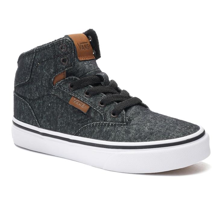 Vans Winston Boys' High-top Skate Shoes, Size: 3, Black