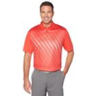 Men's Grand Slam On Course Gradient Fineline Print Golf Polo, Size: Xl, Brt Red
