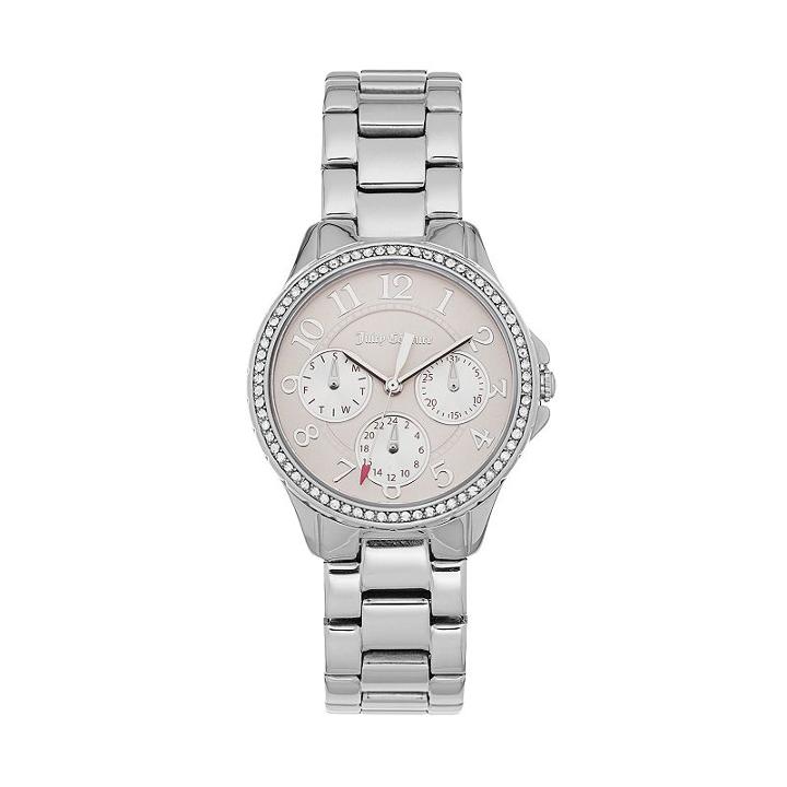 Juicy Couture Women's Gwen Crystal Stainless Steel Watch - 1901436, Grey