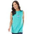 Women's Apt. 9&reg; Ribbed Swing Tank, Size: Xl, Brt Green