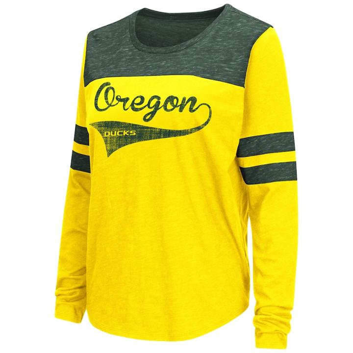 Women's Oregon Ducks My Way Tee, Size: Large, Yellow