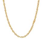 Everlasting Gold 14k Gold Hammered Singapore Chain Necklace - 18 In, Women's, Size: 18