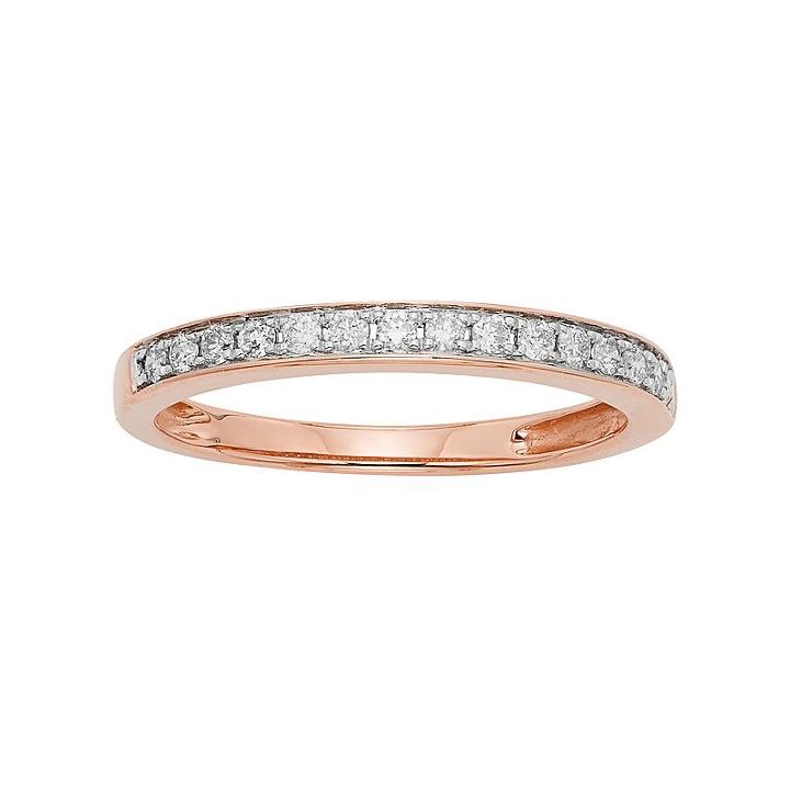 1/4 Carat T.w. Igl Certified Diamond 14k Gold Wedding Ring, Women's, Size: 9, White