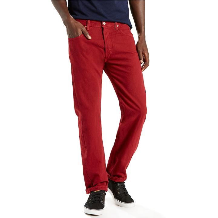 Men's Levi's&reg; 501&trade; Original Fit Jeans, Size: 34x30, Red
