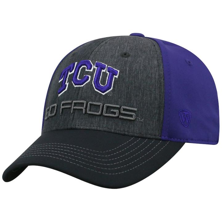 Adult Top Of The World Tcu Horned Frogs Reach Cap, Men's, Med Grey