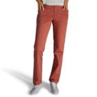 Women's Lee Essential Straight-leg Chino Pants, Size: 10 Short, Med Red