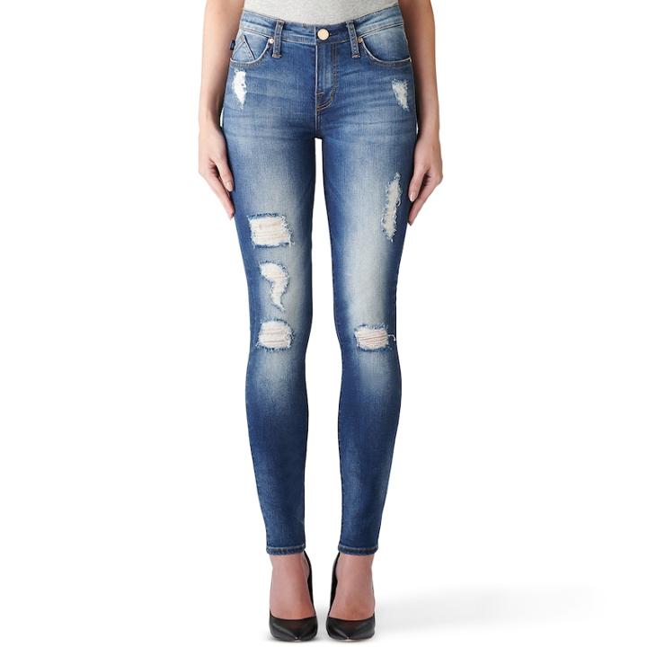 Women's Rock & Republic&reg; Berlin Midrise Skinny Jeans, Size: 2 Short, Med Blue