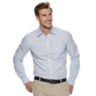 Men's Van Heusen Never Tuck Slim-fit Button-down Shirt, Size: L Tall, Light Blue