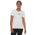 Women's Adidas Badge Of Sport Short Sleeve Graphic Tee, Size: Medium, White
