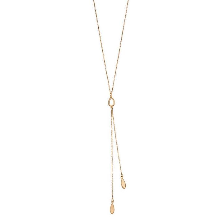 Lc Lauren Conrad Teardrop Y Necklace, Women's, Gold