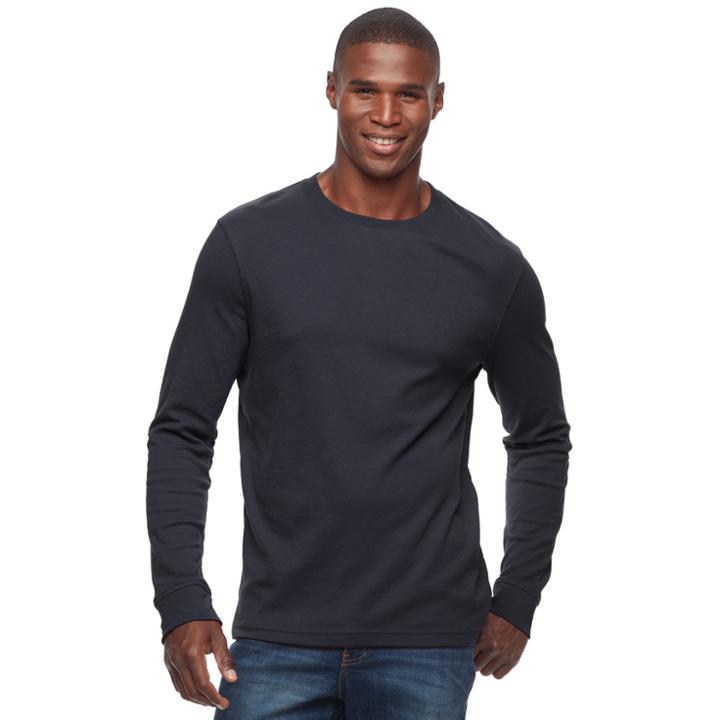 Men's Croft & Barrow&reg; Classic-fit Stretch Performance Crewneck Tee, Size: Xxl, Blue