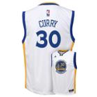 Boys 8-20 Adidas Golden State Warriors Stephen Curry Nba Replica Jersey, Boy's, Size: Large, White