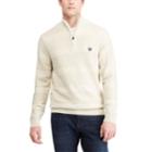 Men's Chaps Regular-fit Quarter-zip Pullover, Size: Large, Natural