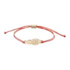 Lc Lauren Conrad Pineapple Pink Cord Bracelet, Women's, Pink Other