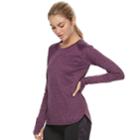 Women's Tek Gear&reg; Long Sleeve Performance Tee, Size: Large, Med Purple