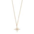 Love This Life Gold Tone Sterling Silver Cubic Zirconia Star Pendant, Women's, White