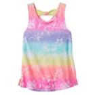 Girls 7-16 So&reg; Bow Back Printed Tank Top, Girl's, Size: 12, Natural