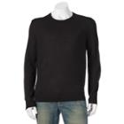 Men's Apt. 9&reg; Modern-fit Solid Merino Crewneck Sweater, Size: Large, Black