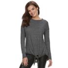 Women's Rock & Republic&reg; Tie-front Tunic, Size: Xl, Black