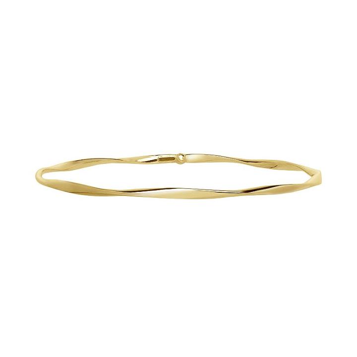 14k Gold Twist Bangle Bracelet, Women's