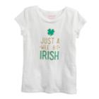 Girls 4-10 Jumping Beans&reg; St. Patrick's Day Graphic Tee, Size: 10, Natural