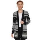 Women's Apt. 9&reg; Striped Cardigan, Size: Xl, Black
