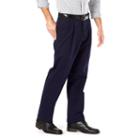 Big & Tall Dockers&reg; Stretch Signature Khaki D3 Classic-fit Pleated Pants, Men's, Size: 48x29, Blue (navy)