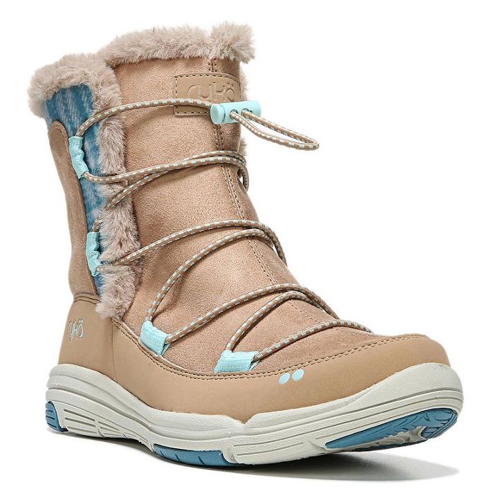 Ryka Aubonne Women's Water-resistant Winter Boots, Size: Medium (11), Beig/green (beig/khaki)