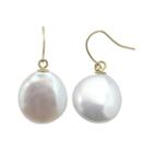 Pearlustre By Imperial Freshwater Cultured Pearl 10k Gold Drop Earrings, Women's, White