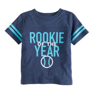 Baby Boy Jumping Beans Tee Chest-seam Graphic Tee, Size: 12 Months, Dark Blue