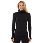 Women's Shape Active Element Run Workout Hoodie, Size: Large, Black