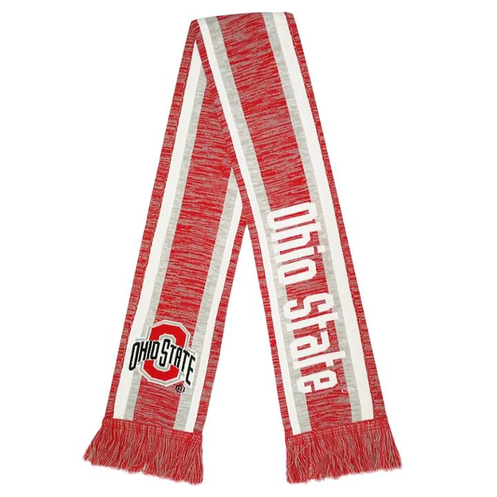 Forever Collectibles Ohio State Buckeyes Knit Scarf, Adult Unisex, Multicolor