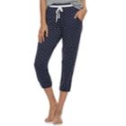 Women's Sonoma Goods For Life&trade; Diamond Print Jogger Capris, Size: Xl, Dark Blue