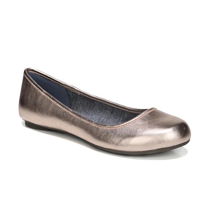 Dr. Scholl's Friendly Women's Flats, Size: 6.5 Wide, Rose Gold