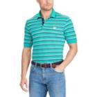 Big & Tall Chaps Classic-fit Striped Mesh Polo, Men's, Size: L Tall, Green
